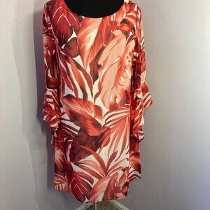10 /$10 Connected Apparel Red and White Floral Dress